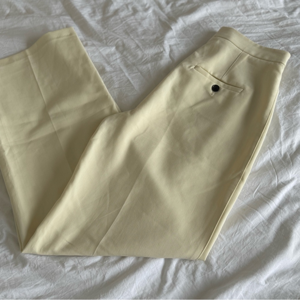 Zara dress pants cream color